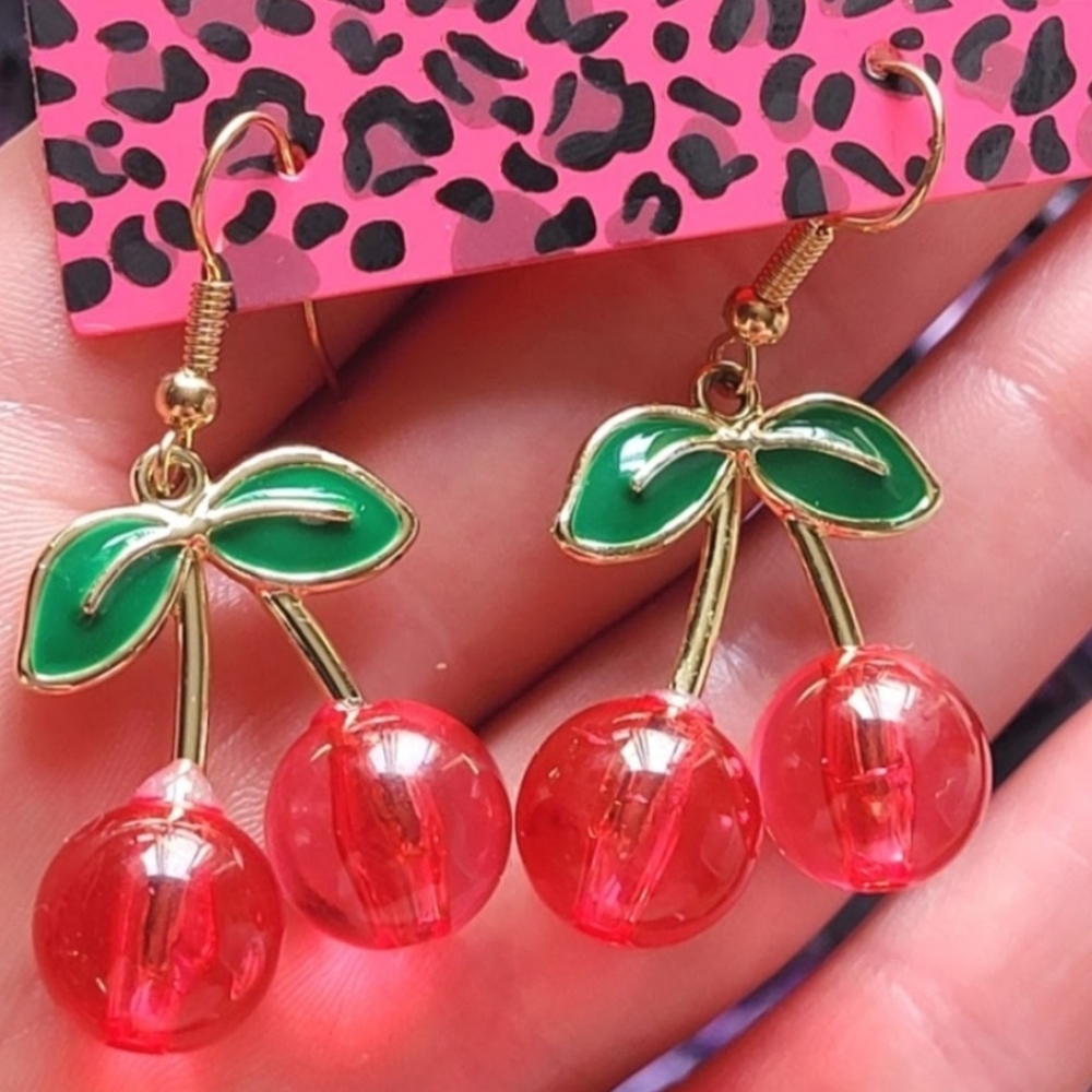 Betsey Johnson Cherry Earrings